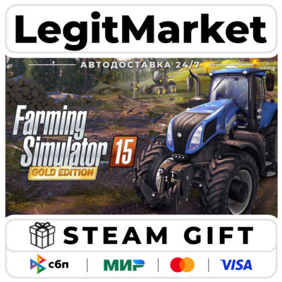 Farming Simulator 15 Gold Edition / Steam АВТО / РУ + МИР