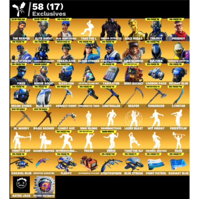 FN (ВСЕ ПЛАТФОРМЫ) The Reaper | 342 скина (101 платный) | Полный доступ