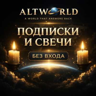 ✅ ALTWORLD СВЕЧИ & ПОДПИСКА - БЕЗ ВХОДА ✅