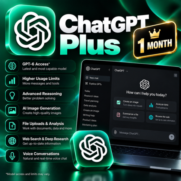 ▶️  ChatGPT PLUS 1 МЕСЯЦ - ЛИЧНЫЙ АККАУНТ 🚀