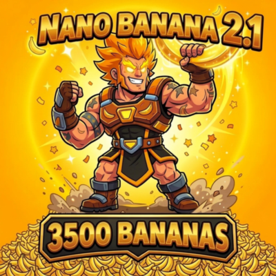 Nano Banana 2 - 3500 🍌 бананов (генерация изображений нейросетью Gemini)