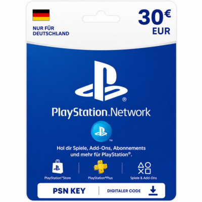 PlayStation Network Card 30 EUR (DE) PSN Key GERMANY