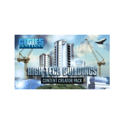 Cities: Skylines - Content Creator Pack: High-Tech Buildings (DLC) Steam Key GLOBAL