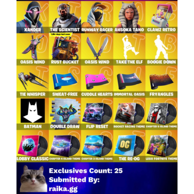 Автовыдача • FN (Все Платформы) • 202 скина + 1250 VB • Полный доступ