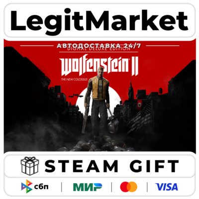 Wolfenstein II: The New Colossus Digital Deluxe Edition / Steam АВТО / РУ + МИР