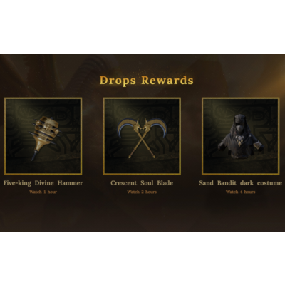 Soulmask 3/3💎Twitch Drop💎 Костюм песчаного бандита, Клинок лунной души, Молот Пяти