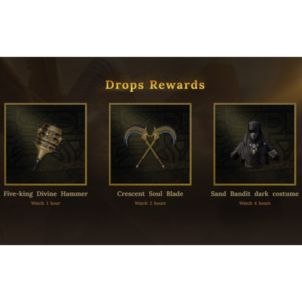 Soulmask 3/3 Twitch Drop Костюм песчаного бандита, Клинок лунной души, Молот Пяти