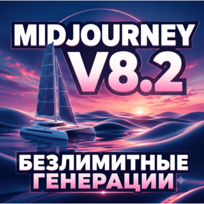 MIDJOURNEY V8.2 ПОДПИСКА БЕЗЛИМИТНЫЕ ГЕНЕРАЦИИ