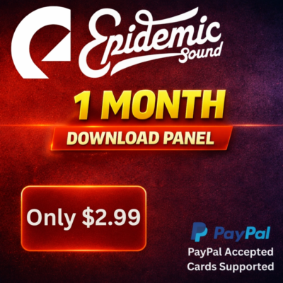 Epidemic Sound 1 месяц — Панель загрузки — 20 ежедневных загрузок — АВТО