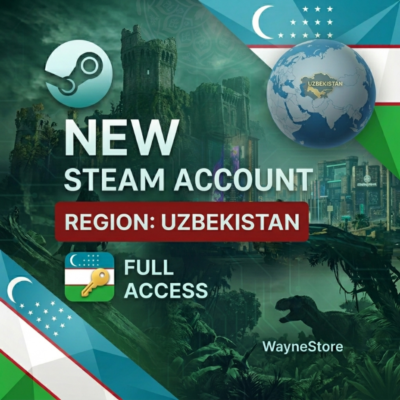 НОВЫЙ STEAM АККАУНТ Узбекистан | АВТОВЫДАЧА