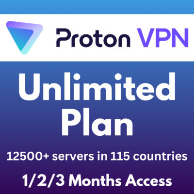 Безлимитный тарифный план Proton VPN – автоматическая доставка | 1/2/3 месяца