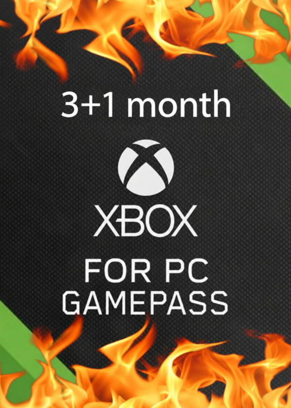 🔑Game Pass PC 3+1 месяц ИНДИЯ ключ