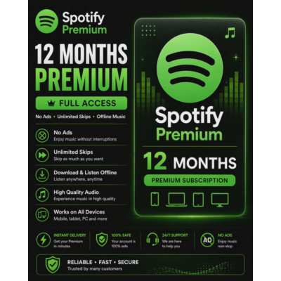 Potify Premium на 12 месяцев – полный доступ | Без рекламы | Мгновенная доставка