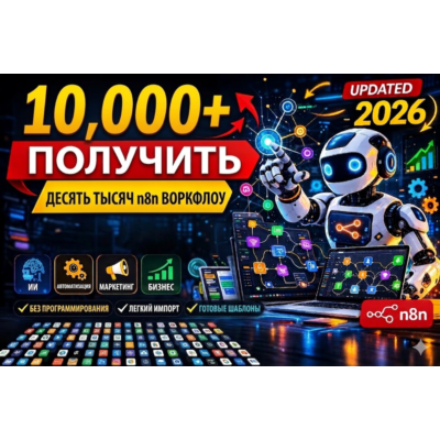 Более 10 000 рабочих процессов n8n – (Обновление 2026 г.)