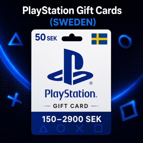 PlayStation Gift Cards Швеция (SE) 150–2900 SEK | Коды пополнения PSN