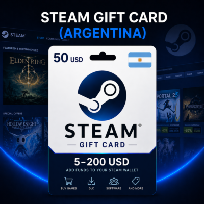 Steam Gift Card (Аргентина) 5–200 USD | Код пополнения Steam