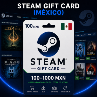 Steam Gift Card (Мексика) 100–1000 MXN | Код пополнения Steam
