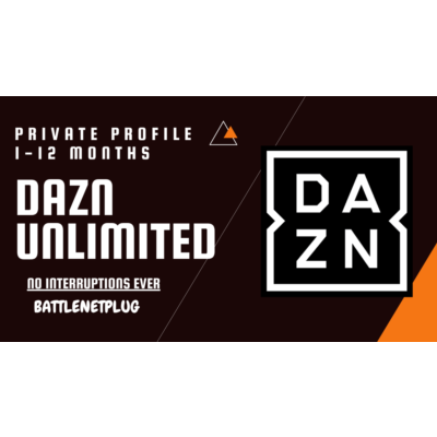 DAZN UNLIMITED 1-12 МЕСЯЦЕВ, ЛИЧНЫЙ ПРОФИЛЬ, МГНОВЕННАЯ ДОСТАВКА | PAYPAL