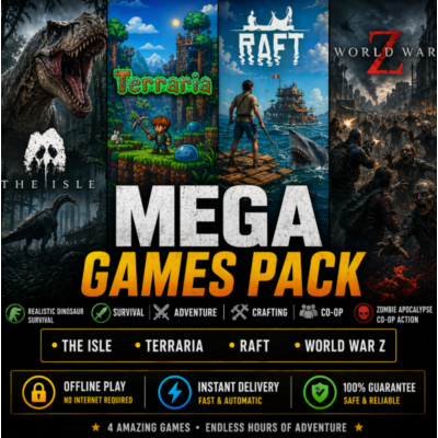 World War Z, Raft, Terraria, The Isle / Steam /Offline / Без Очереди
