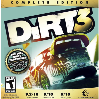 DIRT 3 COMPLETE EDITION [STEAM KEY] (GLOBAL / REGION FREE / WORLD WIDE / ROW)
