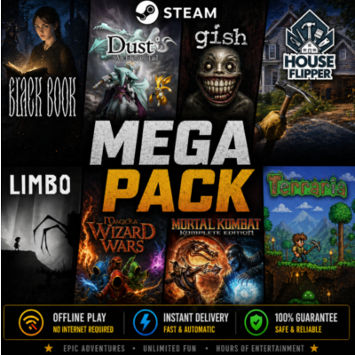 Black Book, Mortal Kombat Komplete,Terraria,Magicka / Steam / Оффлайн / Без Очереди