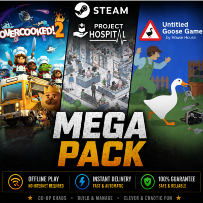 Overcooked! 2, Project Hospital, Untitled Goose Game / Steam / Оффлайн / Без Очереди