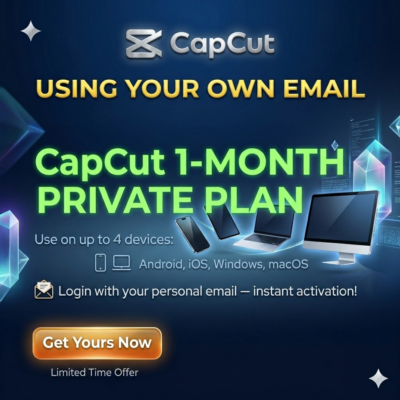 CapCut Pro 1 месяц | Личная подписка — Моментальная доставка