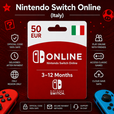 Nintendo Switch Online (Италия) 3–12 месяцев | Подписка Nintendo