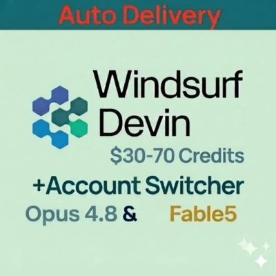 Devin Windsurf Account | 30-70 Кредитов | Fable5 & Opus4.8 (Автовыдача)