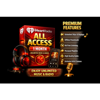 🔥🎵iHeartRadio All Access 1Месяц |💥Безлимитная Музыка и Радио | Премиум Стриминг🎧⚡