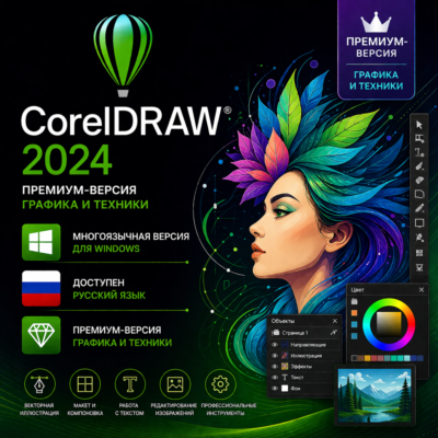 CorelDRAW Graphics Suite 2024 + ТЕХНИК 3 ПК