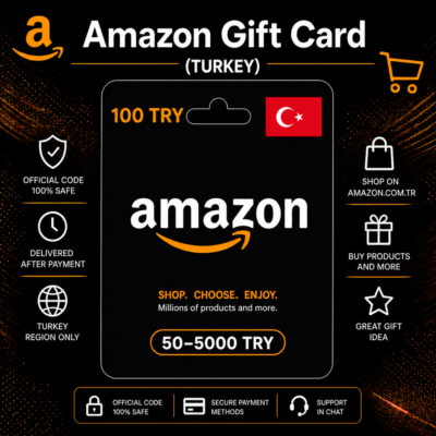 Amazon Gift Card (Турция) 50–5000 TRY | Код пополнения Amazon