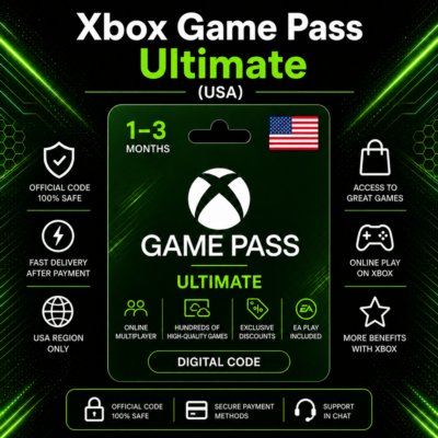 Xbox Game Pass Ultimate (США) 1–3 месяца | Код активации Xbox