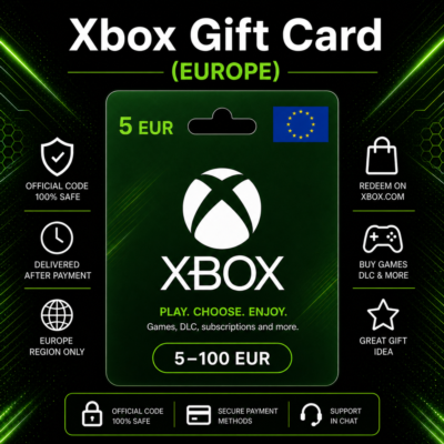 Xbox Gift Card (Европа) 5–100 EUR | Код пополнения Xbox