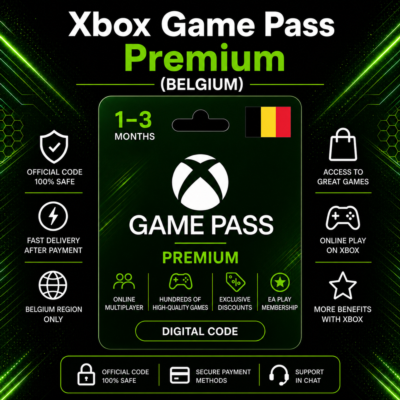 Xbox Game Pass Premium (Бельгия) 1–3 месяца | Код активации Xbox