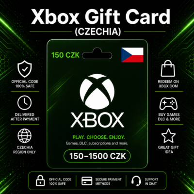 Xbox Gift Card (Чехия) 150–1500 CZK | Код пополнения Xbox