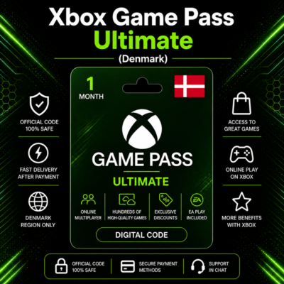 Xbox Game Pass Ultimate (Дания) 1 месяц | Код активации Xbox