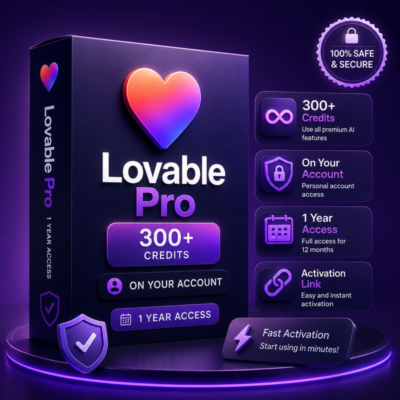 Lovable Pro на 1 год + 300 бонусных кредитов | Мгновенная активация по ссылке
