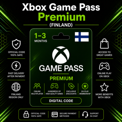 Xbox Game Pass Premium (Финляндия) 1–3 месяца | Код активации Xbox