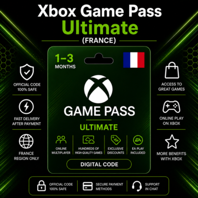 Xbox Game Pass Ultimate (Франция) 1–3 месяца | Код активации Xbox