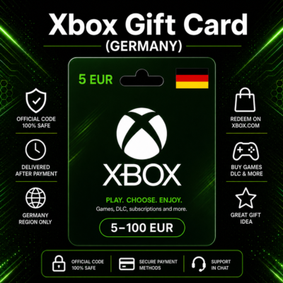 Xbox Gift Card (Германия) 5–100 EUR | Код пополнения Xbox