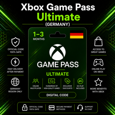 Xbox Game Pass Ultimate (Германия) 1–3 месяца | Код активации Xbox