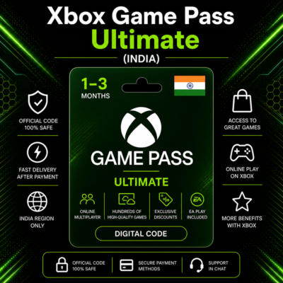 Xbox Game Pass Ultimate (Индия) 1–3 месяца | Код активации Xbox