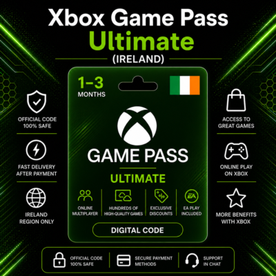 Xbox Game Pass Ultimate (Ирландия) 1–3 месяца | Код активации Xbox