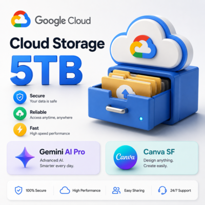 Подписка на облачное хранилище Google – 5 ТБ (Глобальная) | Google AI Pro | Gemini |