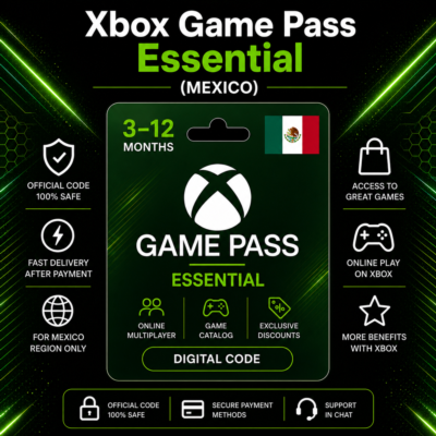 Xbox Game Pass Essential (Мексика) 3–12 месяцев | Код активации Xbox