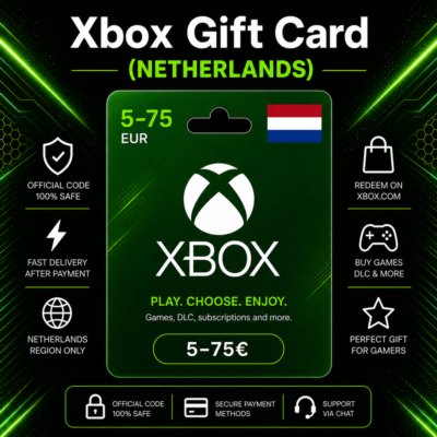 Xbox Gift Card (Нидерланды) 5–75 EUR | Код пополнения Xbox