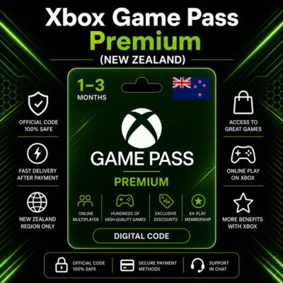 Xbox Game Pass Premium (Новая Зеландия) 1–3 месяца | Код активации Xbox