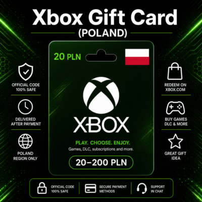Xbox Gift Card (Польша) 20–200 PLN | Код пополнения Xbox