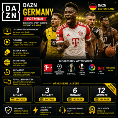 ⚽ DAZN Германия Подписка 1/3/6/12 месяца | Спорт | Гарантия ⚽